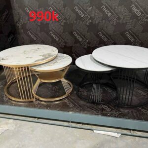 Bàn trà đôi 2 tầng tròn - 990k