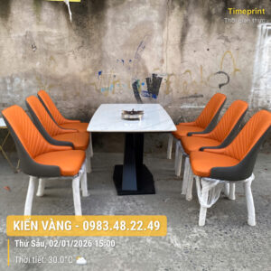 Trọn bộ bàn ăn chân X 6 ghế - 6.070.000vnđ