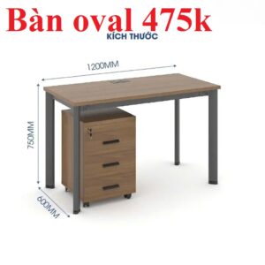 Bàn làm việc mẫu Oval - 450k